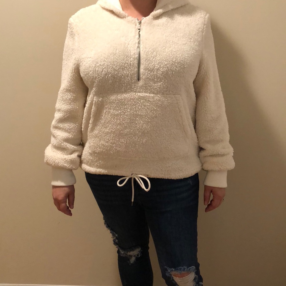 Forever 21 Ivory Hoodie